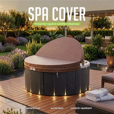 Rudas apvalus SPA dangtelis