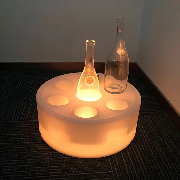 LED Spa Floating Round Wine Tray